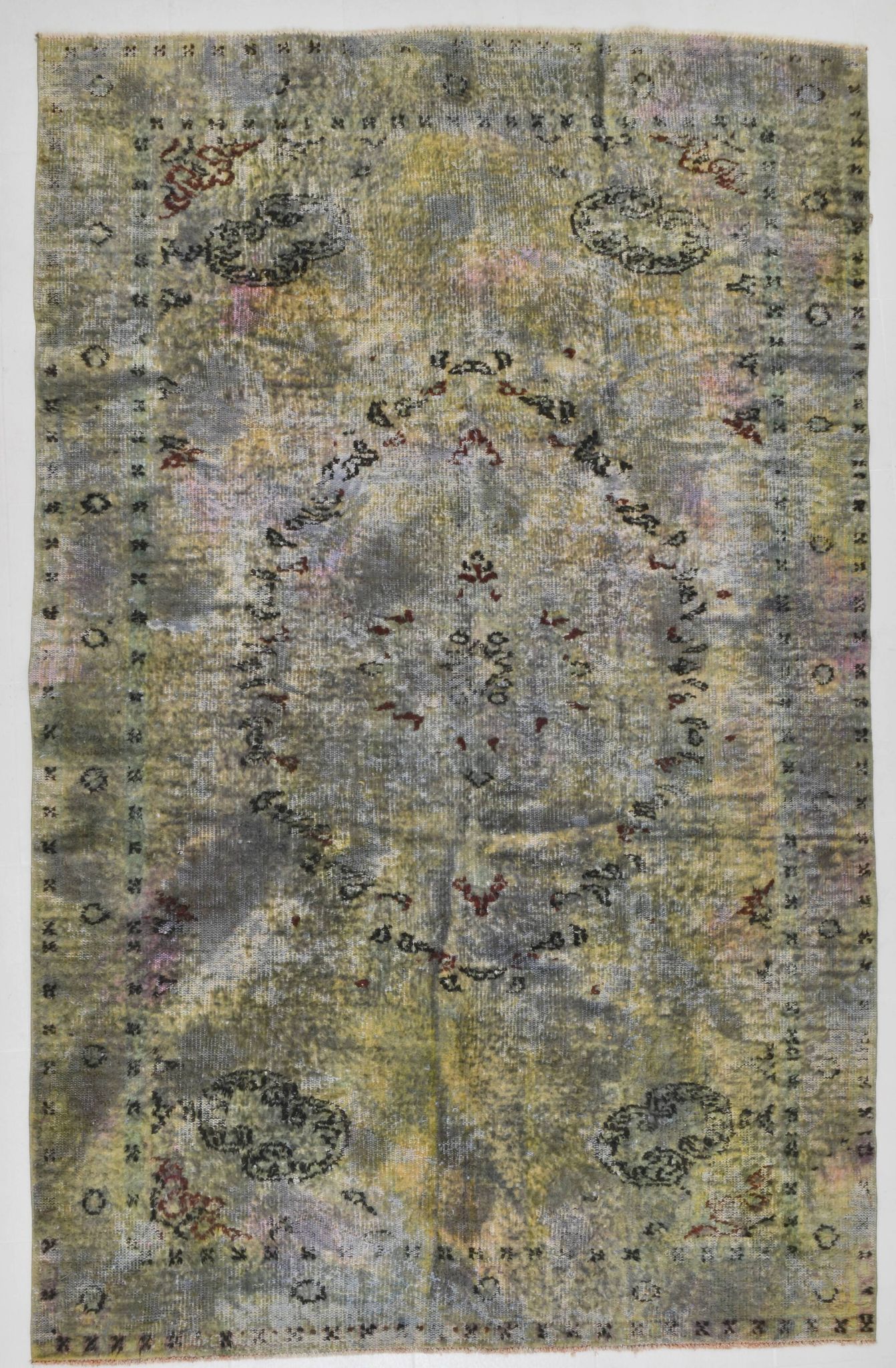 Tapis turc vintage vert