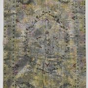 Tapis turc vintage vert