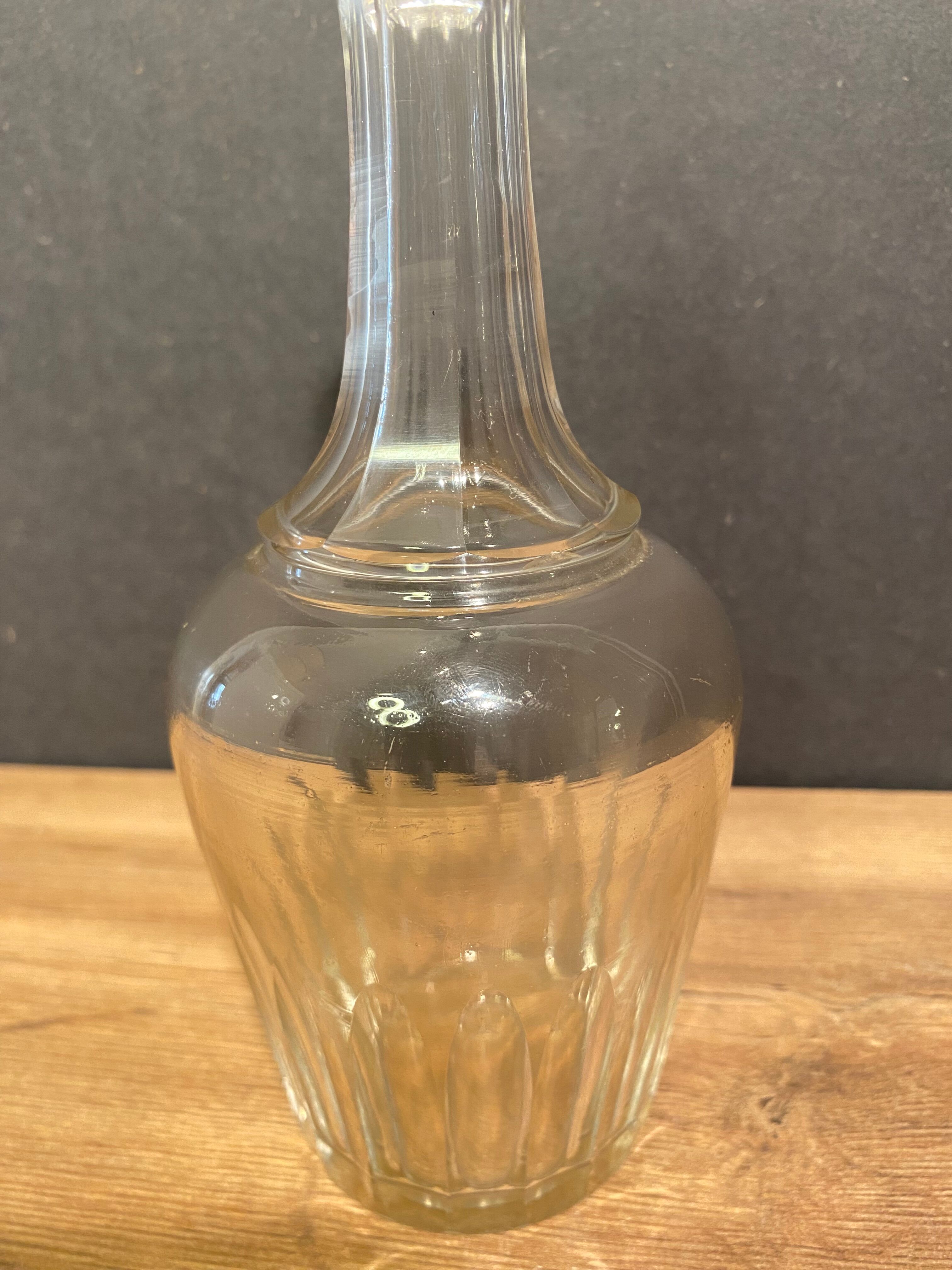 Crystal carafe nineteenth Napoleon III