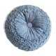 Round cushion velvet pleated