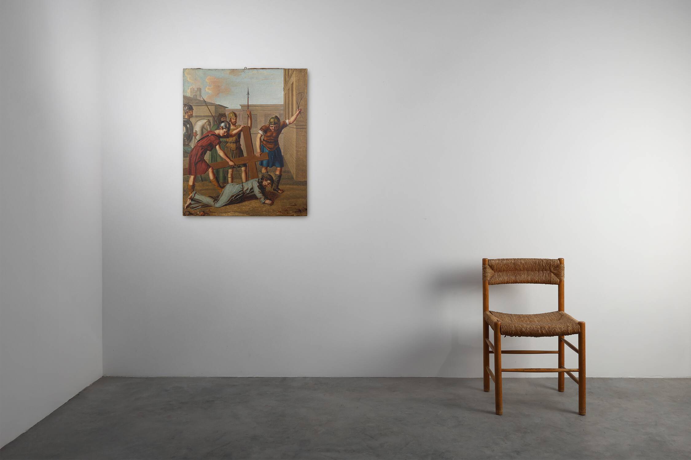 Flemish Religious Painting of the Passion of Christ, Belgium ca. 1900