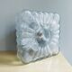 Spanish square textured glass flush mount lamp