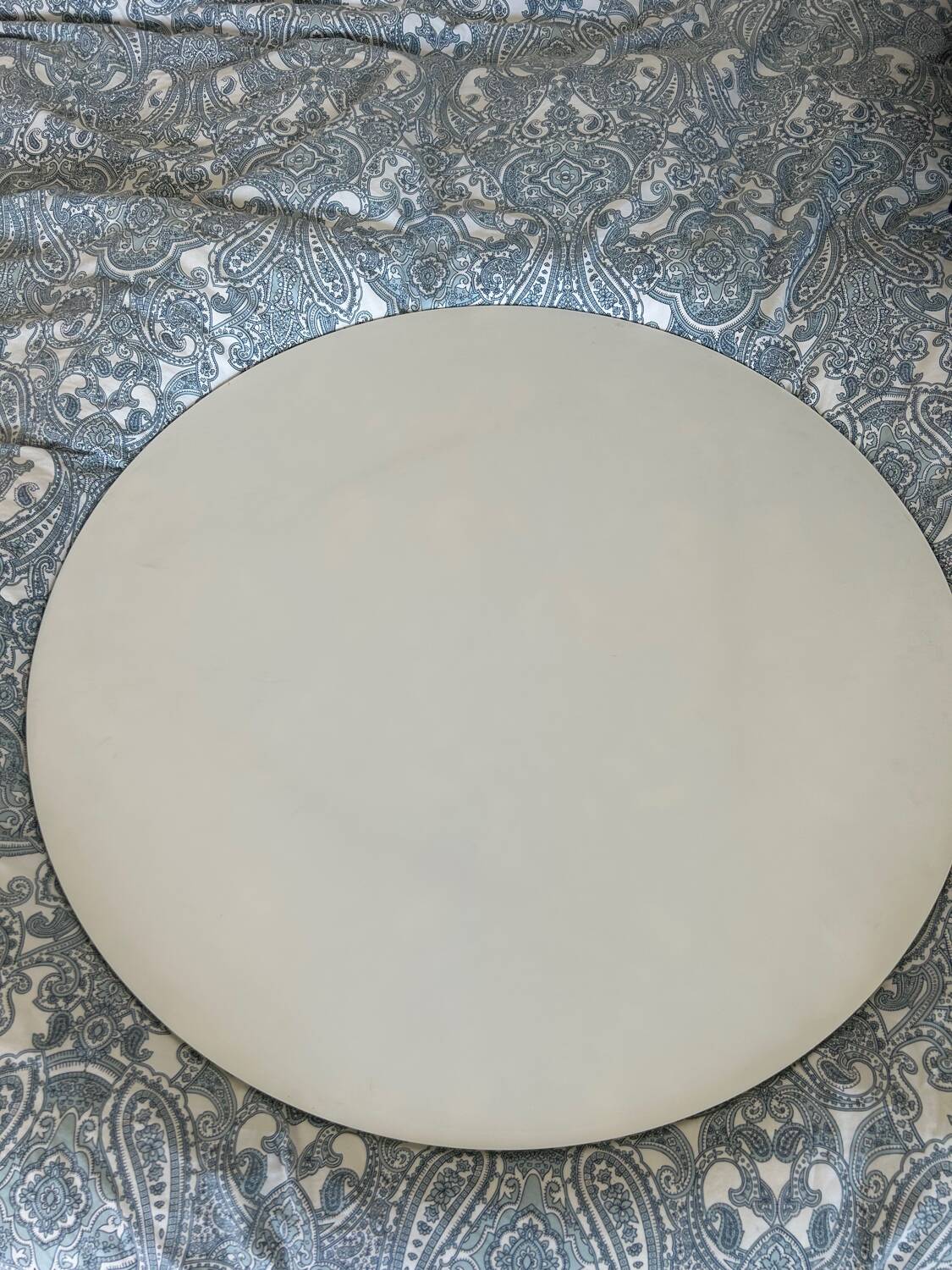 IKEA white glass coffee table by Ehlen Johansson, 1980s