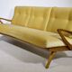 Three Seat Sofa in Wood attributed to Guglielmo Ulrich, Italy, 1950s