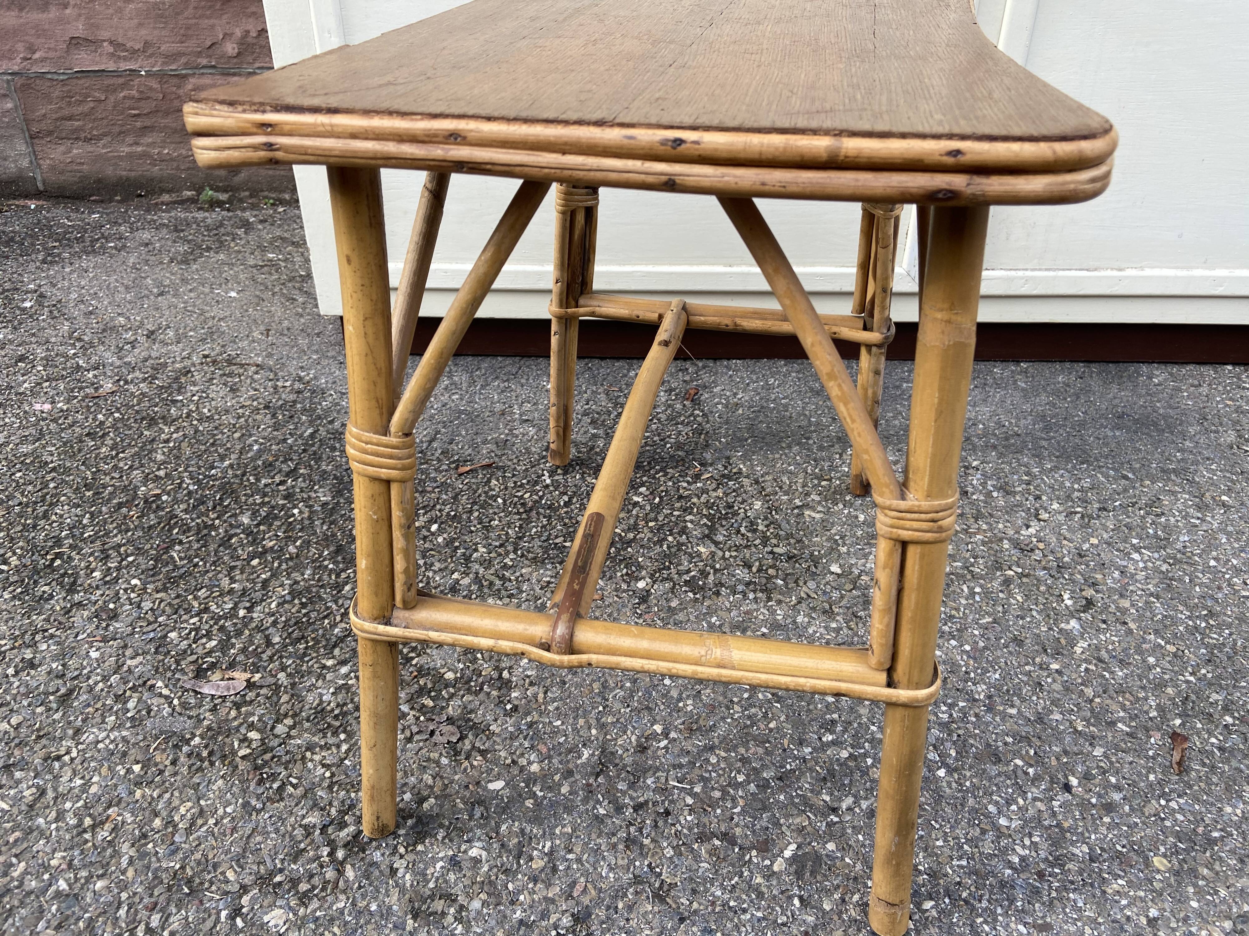 Bamboo vintage coffee table
