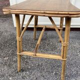 Table basse vintage bambou
