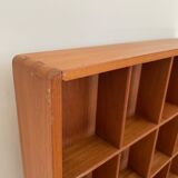 Scandinavian teak locker shelf