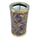 Wine Bottle Cooler Retro 1960s Paisley French Ice Bucket Gold Trim