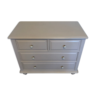 Commode bébé en bois peint