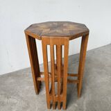 1930s star-inlaid side table
