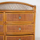 Commode en rotin  et laiton