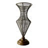 Ancien vase décoratif en fil de fer