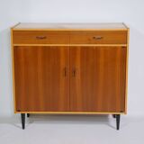 Commode en teck buffet vintage années 60 armoire meuble à chaussures
