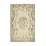 Tapis beige oriental ancien fait à la main 170 cm x 280 cm