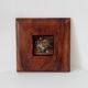 Tableau miniature vintage nature morte huile sur planche