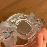 Lalique France vase with tulips in crystal