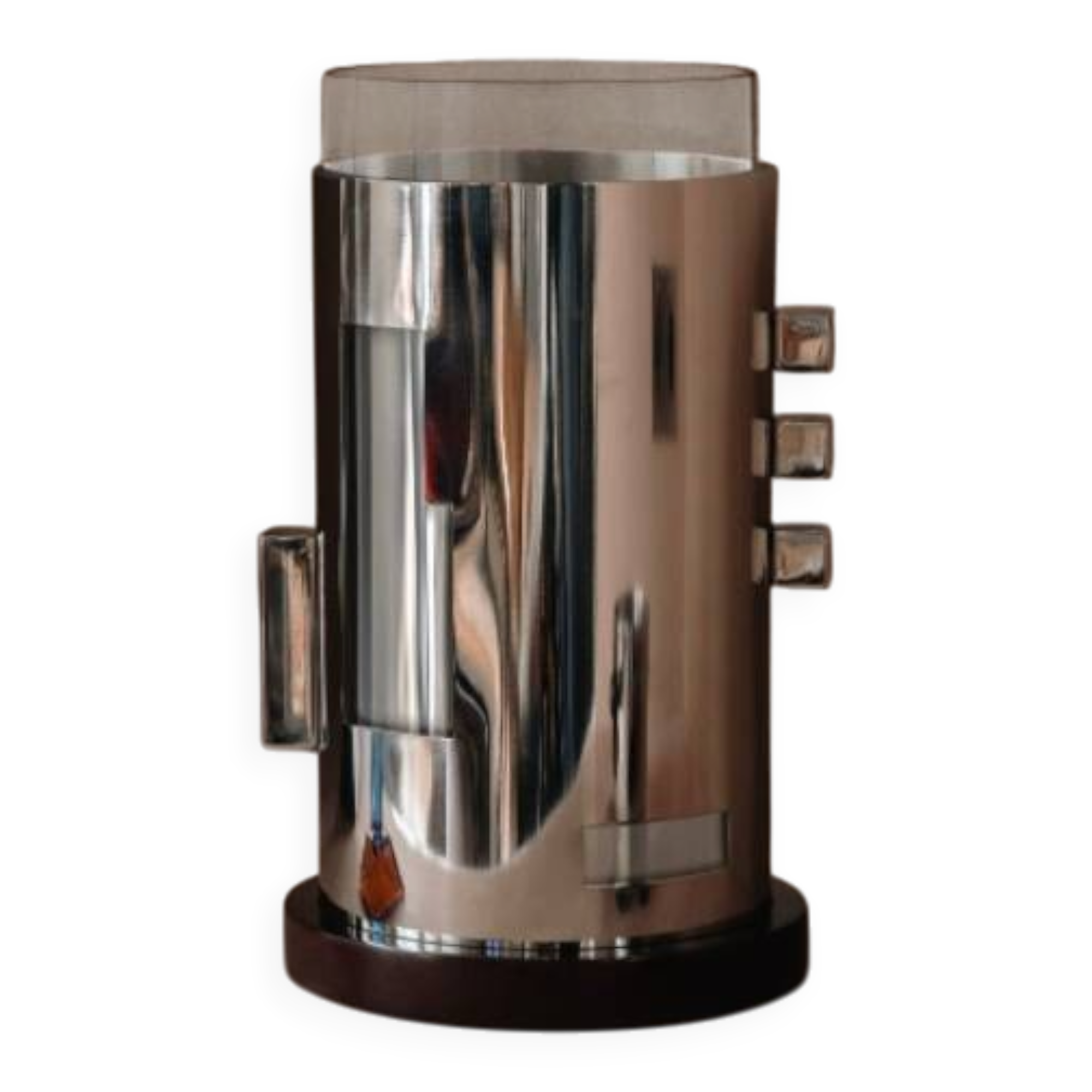 Garance Vallée for Monoprix. Chrome-plated metal and glass vase