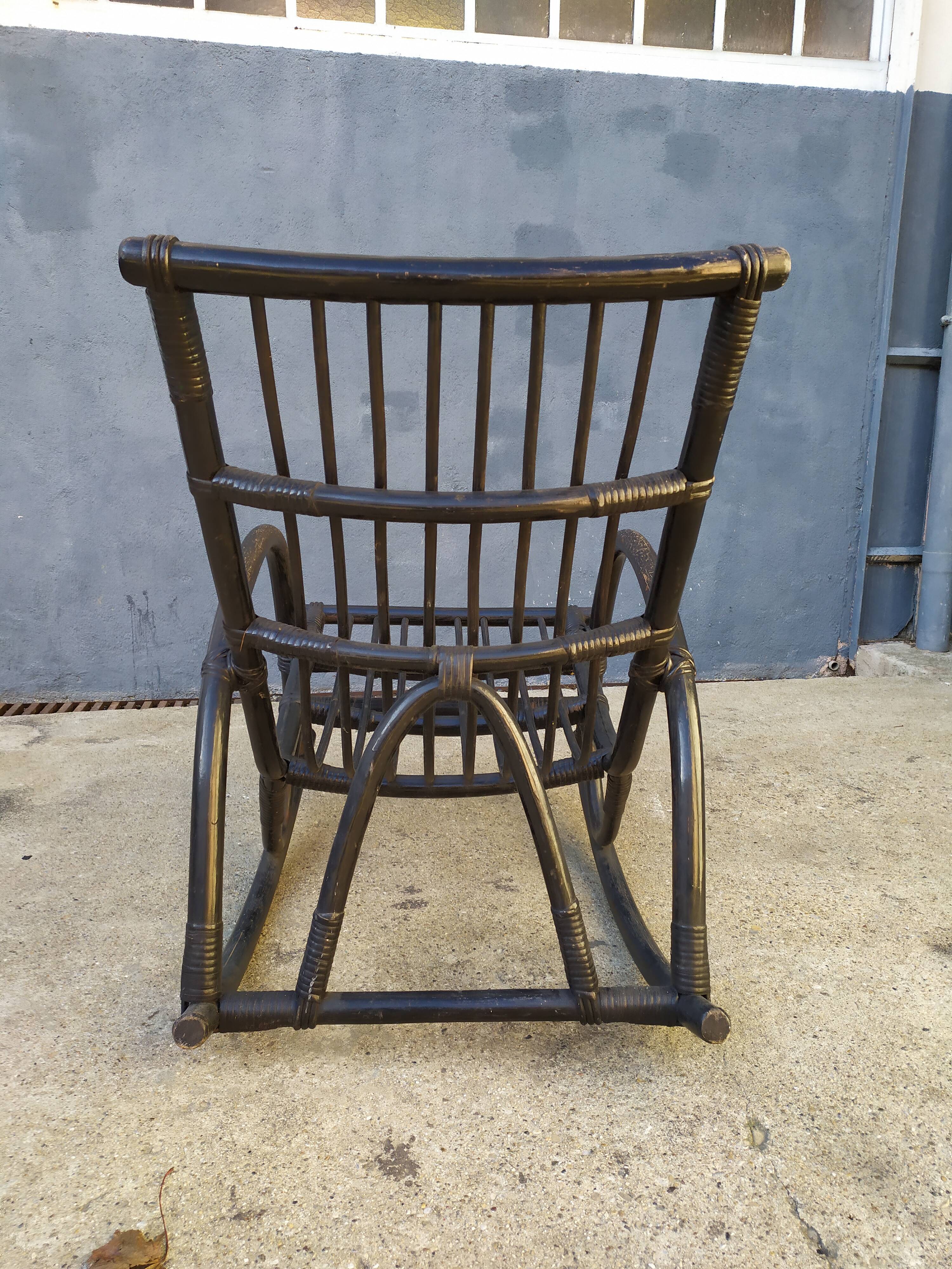 Rocking-chair black black vintage