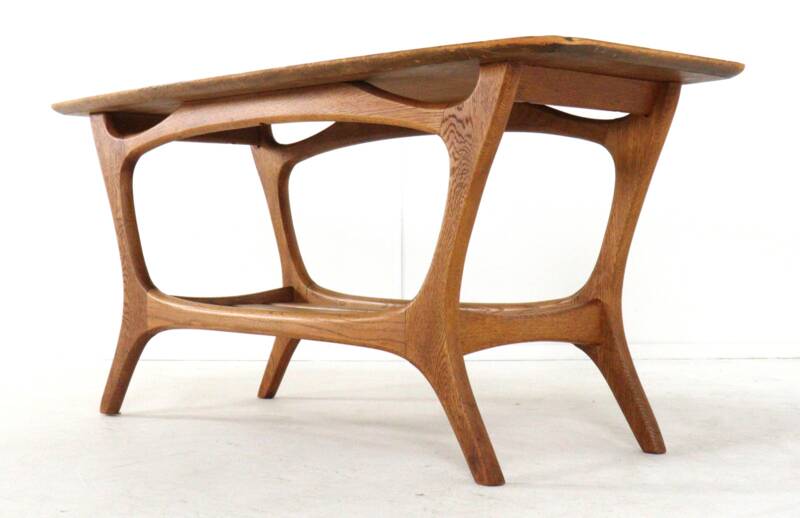 Coffee table 'Huizen' - dutch mid centiry modern design - organic shapes