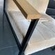 Pair of pomax metal/velvet armchairs