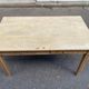 Renovated farmhouse table in raw solid wood with 2 drawers, 1920, 140x80cm.