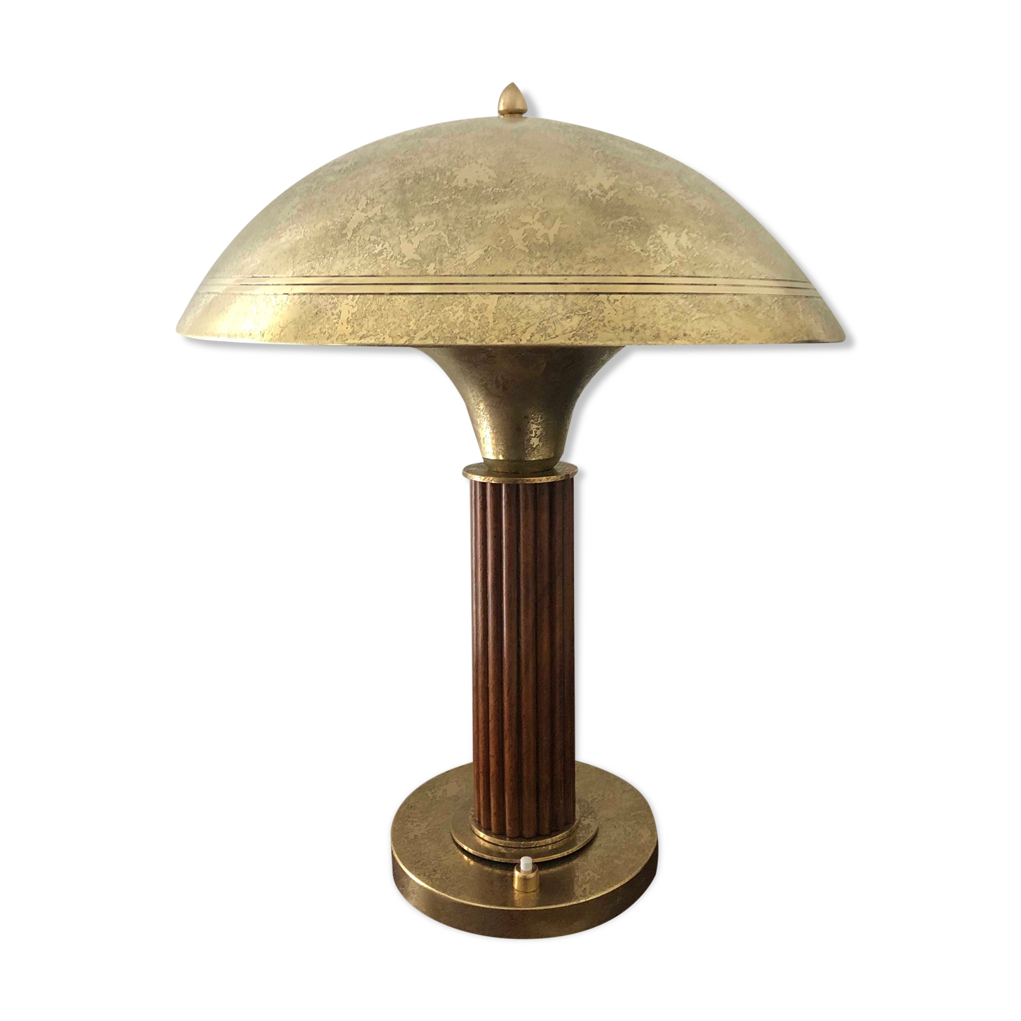 Genet & Michon manufacture office mushroom lamp - 1930