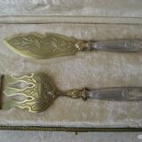 Couverts à poisson Argent et Vermeil avec sa boite