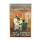 Framed art orient express 70s