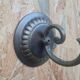 Art deco wall lamp in brass and glass