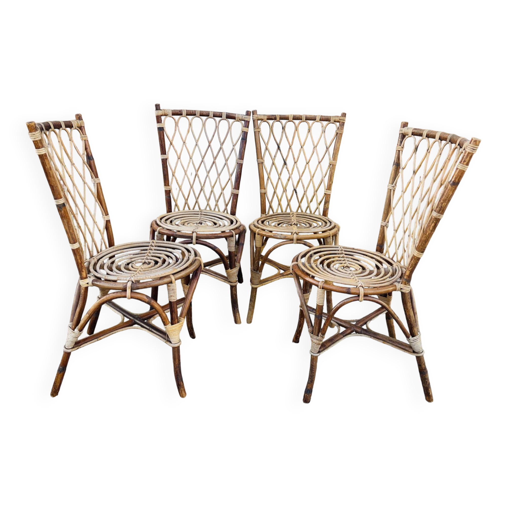 4 Louis Sognot chairs