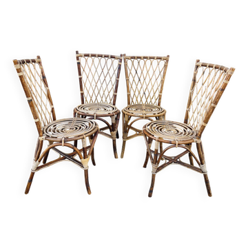 4 Louis Sognot chairs