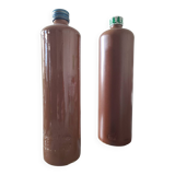 Set of 2 mesh stoneware bottles