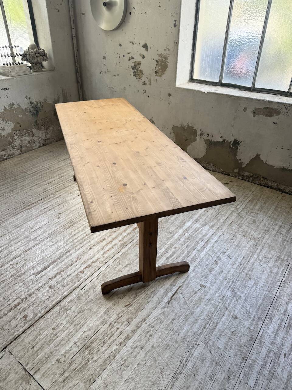Perriand mountain furniture pine dining table