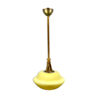 Art deco pendant light with trimmings