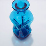 Vase en verre bleu Holmegaard