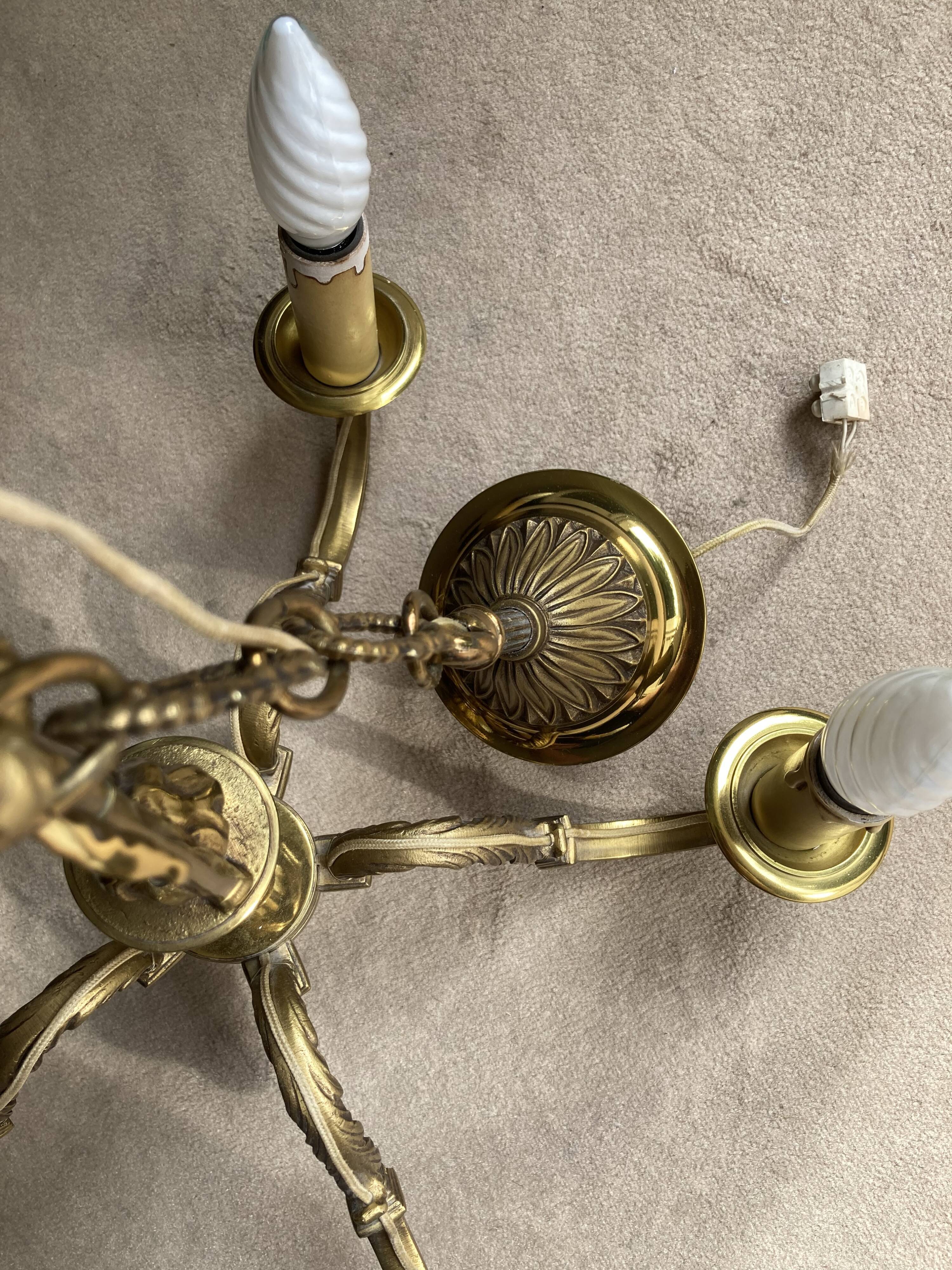 Lustre style Louis XV en bronze