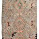 5x8 Blue & Brown Turkish Vintage Kilim Rug, 153x235Cm SK 35166