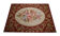 Traditional handwoven red rust wool needlepoint tapestry rug- 121x182cm