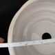 pendant lamp/lampshade/art deco in white opaline/gold lines