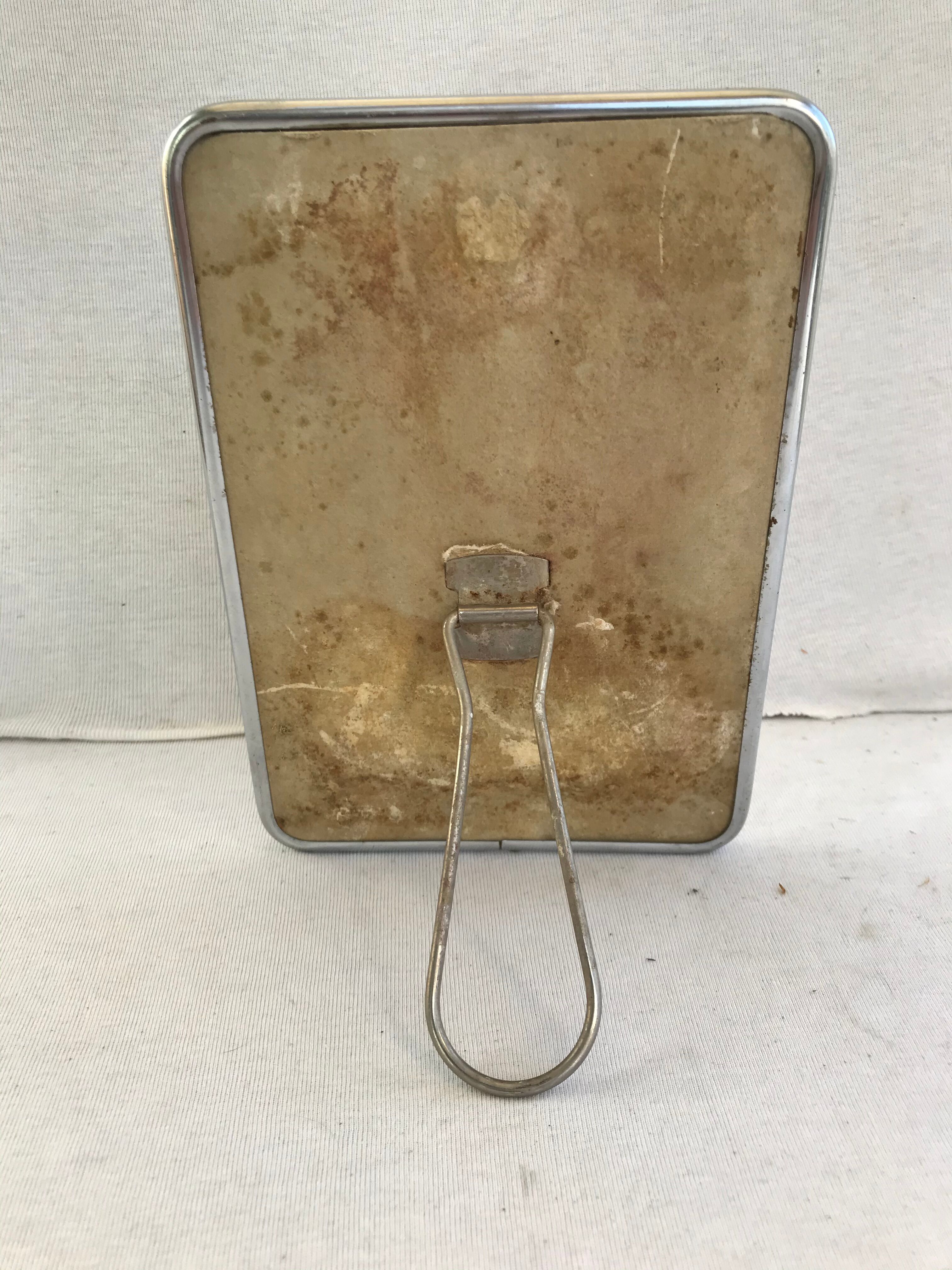 Ancien miroir barbier