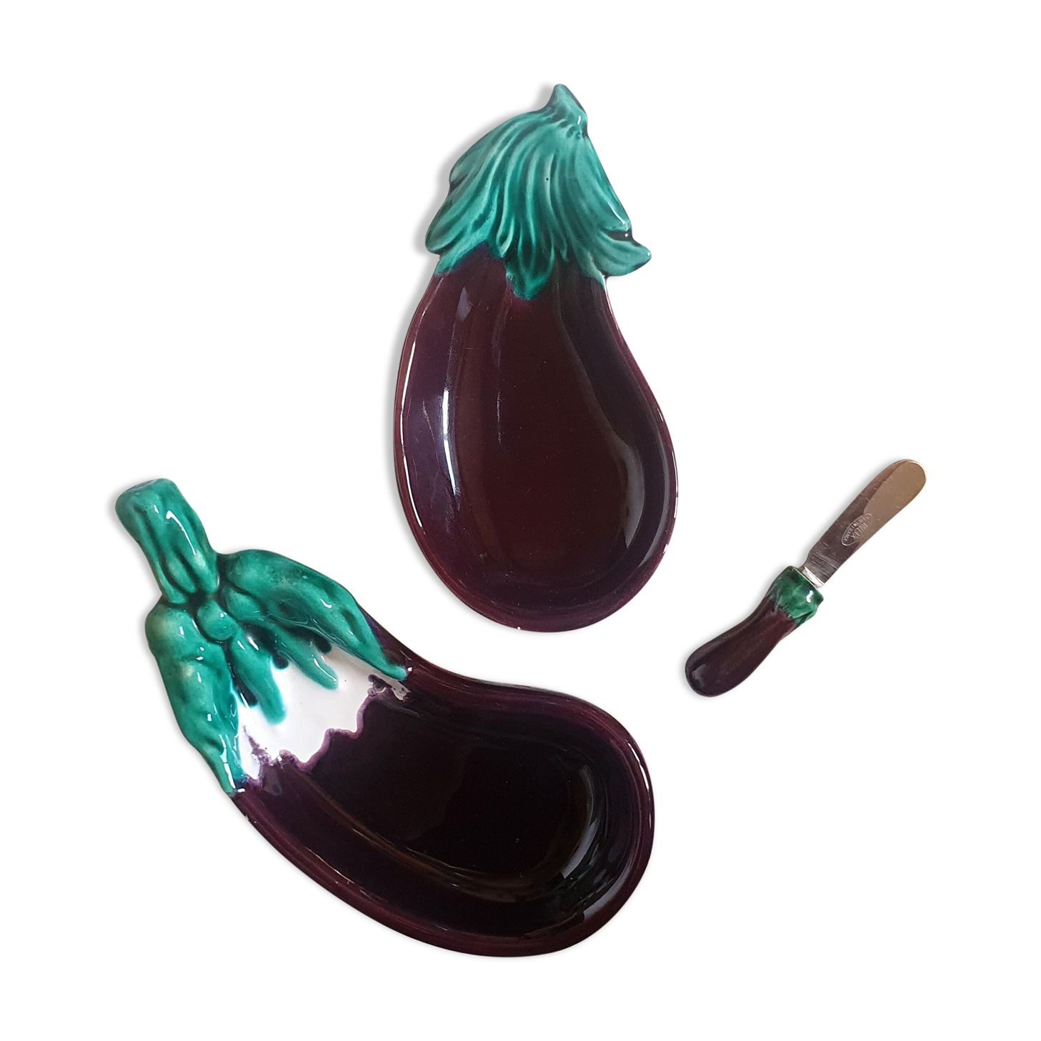 Eggplant set in slurry