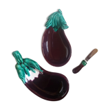 Eggplant set in slurry