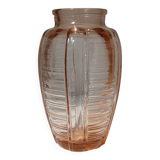 Vase en verre orange