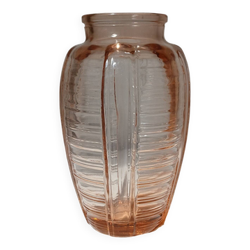 Vase en verre orange