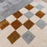 Berber checkerboard carpet