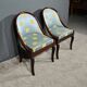 Pair of Mahogany Gondola Chairs, Restoration period – Part 1 of the 19th century