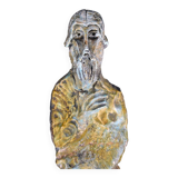 Terracotta sculpture depicting an anonymous deity circa 1950