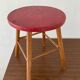 Vintage wooden stool from the 50s