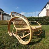 Vintage rattan sofa