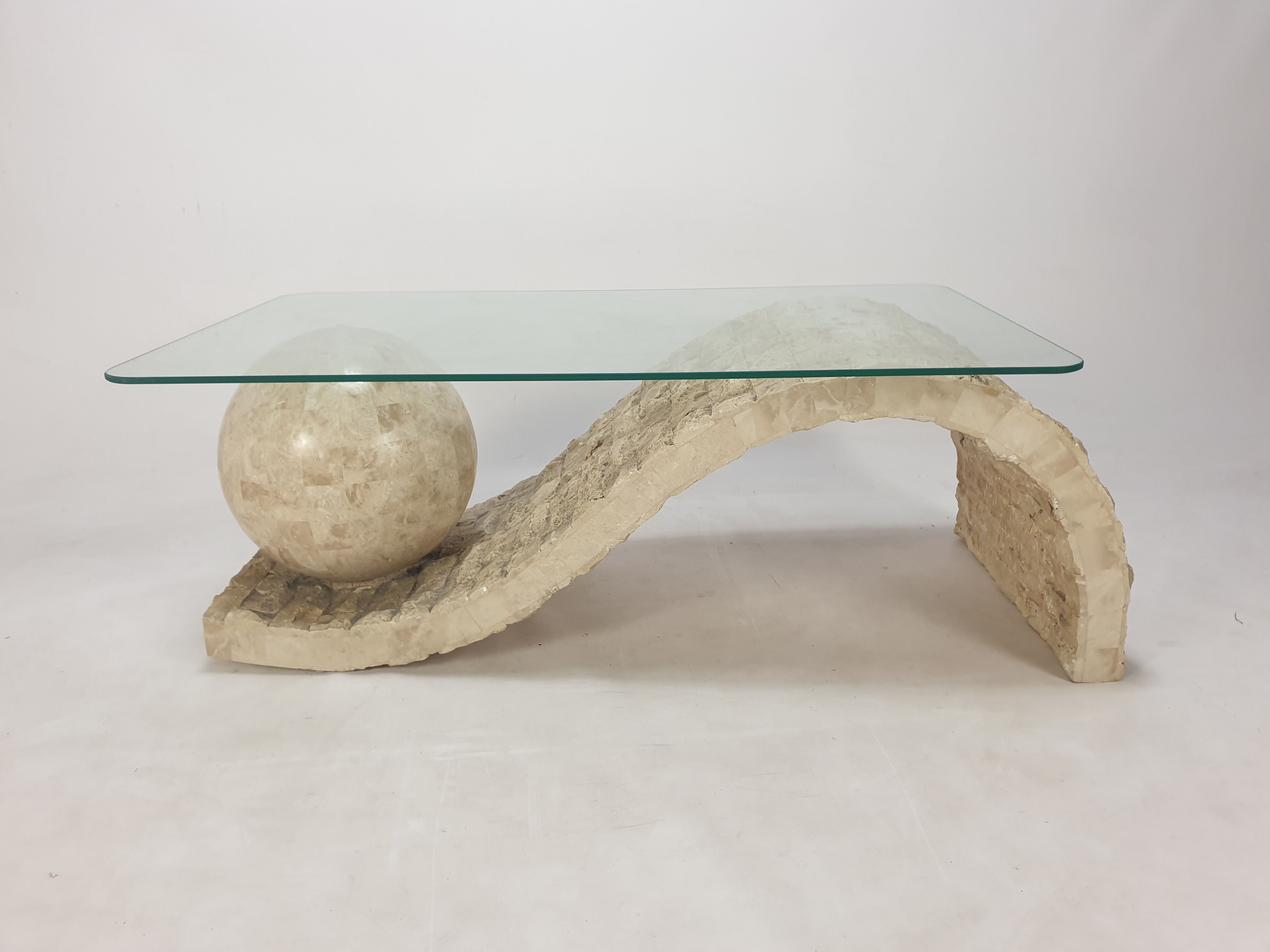 Magnussen Ponte Mactan Stone Coffee Table, 1980s